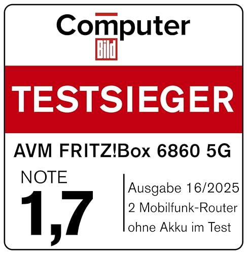 FRITZ!Box 6860 5G – Mobiler 5G-Router, WLAN AX, wettergeschützt