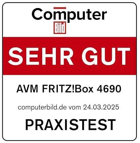 FRITZ!Box 4690 – Wi-Fi 7 Mesh Router für DSL & Glasfaser, bis 9.660 Mbit/s