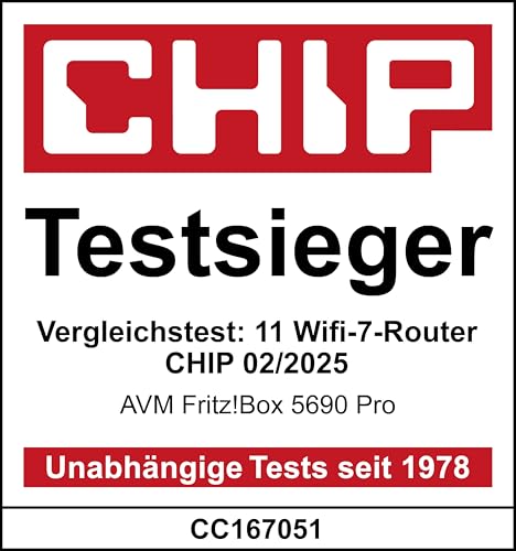 FRITZ!Box 5690 Pro – Premium DSL- und Glasfaser-Router mit Wi-Fi 7, Mesh