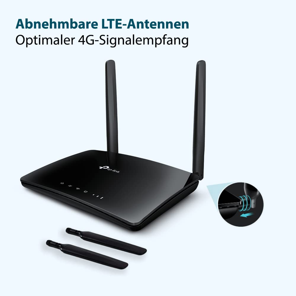 TP-Link TL-MR6400 – 4G LTE Router, SIM-Karten-Slot, bis 150 Mbit/s