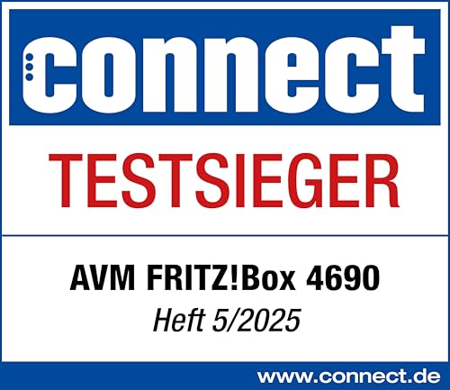 FRITZ!Box 4690 – Wi-Fi 7 Mesh Router für DSL & Glasfaser, bis 9.660 Mbit/s