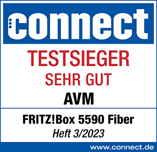 FRITZ!Box 5590 Fiber – Glasfaser-Router mit Wi-Fi 6, bis 4.800 Mbit/s, DECT-Basis, Mesh