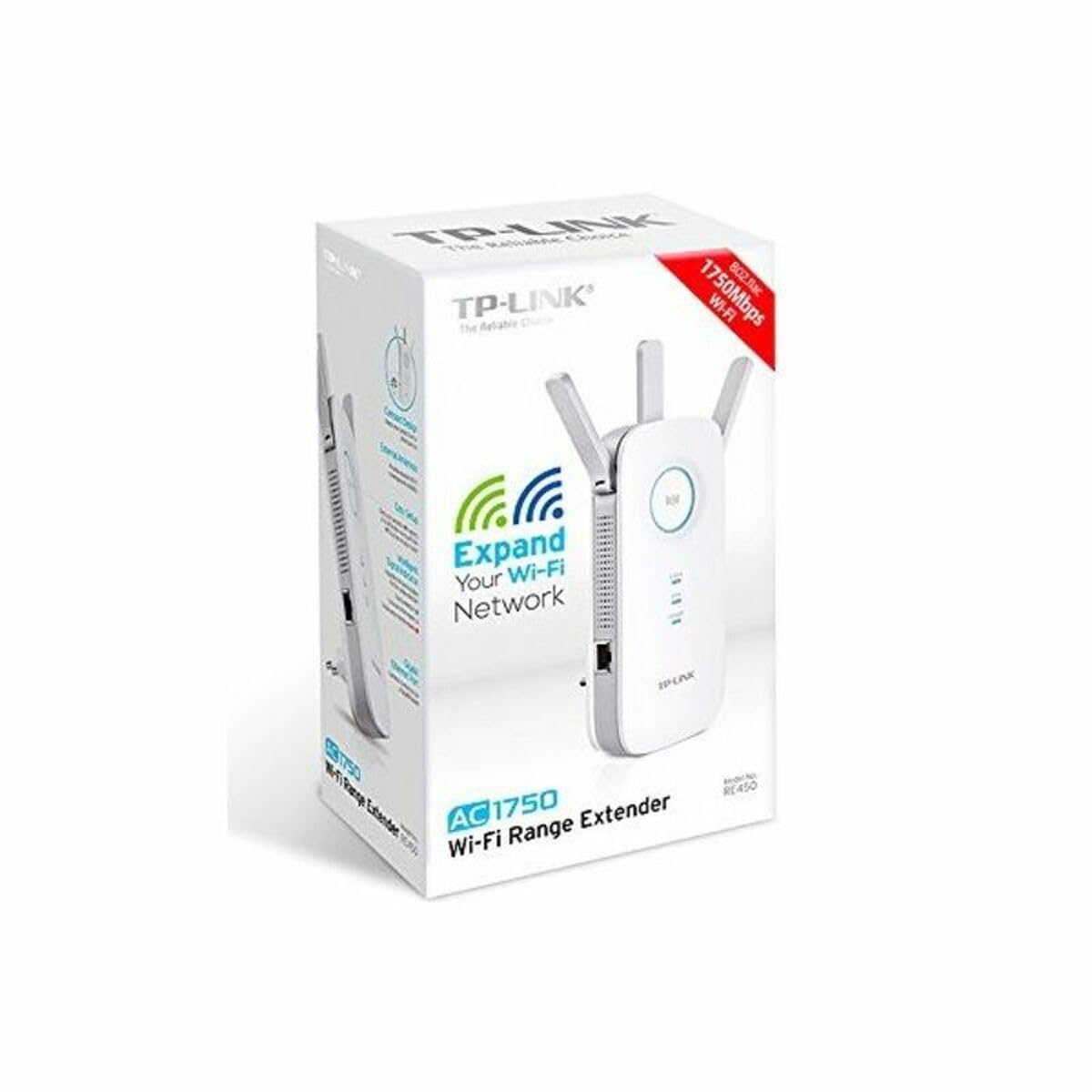 TP-Link RE450 – AC1750 Dualband WLAN Repeater mit Gigabit-Port, Access Point