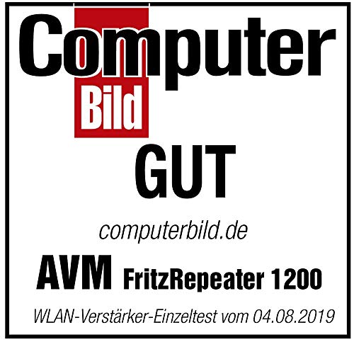 FRITZ!WLAN Repeater 1200 – Dualband Repeater AC1200, bis 866 Mbit/s, Mesh