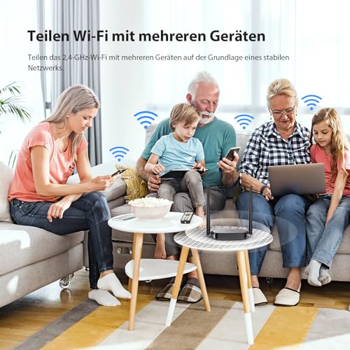 Tenda 4G03 Pro – 4G LTE Router, Nano-SIM, bis 300 Mbit/s, Fast-Ethernet