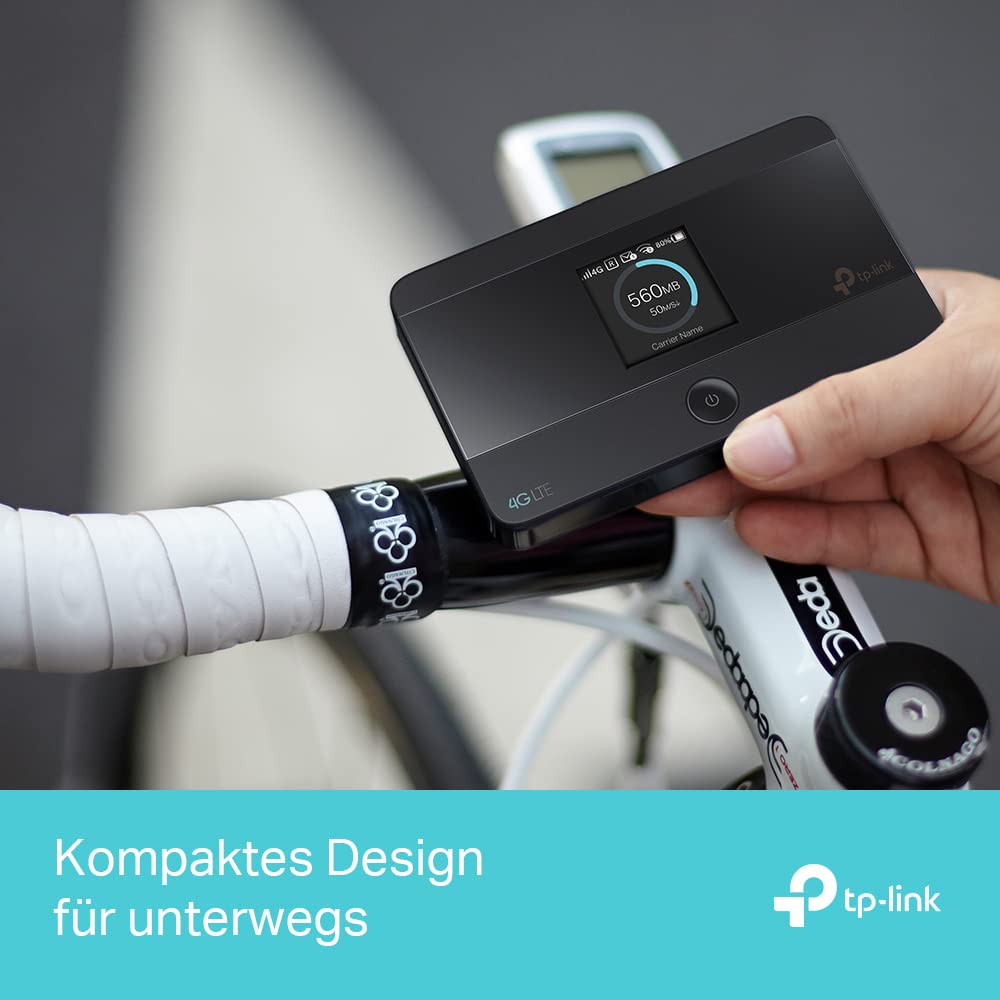 TP-Link M7350 – Mobiler 4G/LTE-Router mit bis zu 150 Mbit/s, Hotspot, Akku