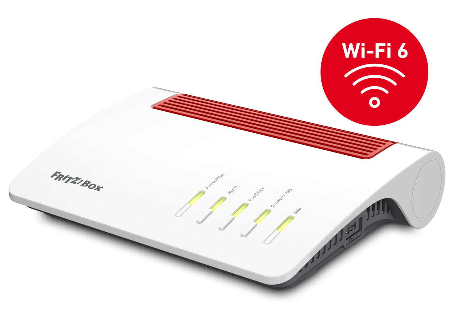 FRITZ!Box 5590 Fiber – Glasfaser-Router mit Wi-Fi 6, bis 4.800 Mbit/s, DECT-Basis, Mesh