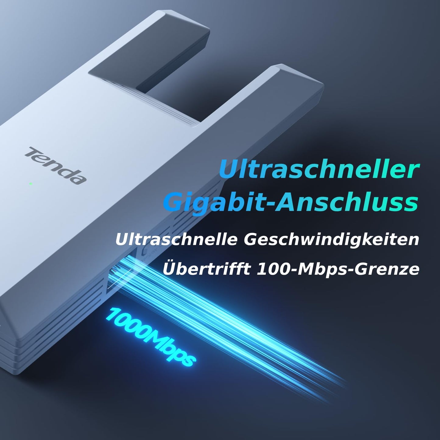 Tenda A18 Pro – WLAN Verstärker AC1200, Dualband, Gigabit-LAN, App-Steuerung