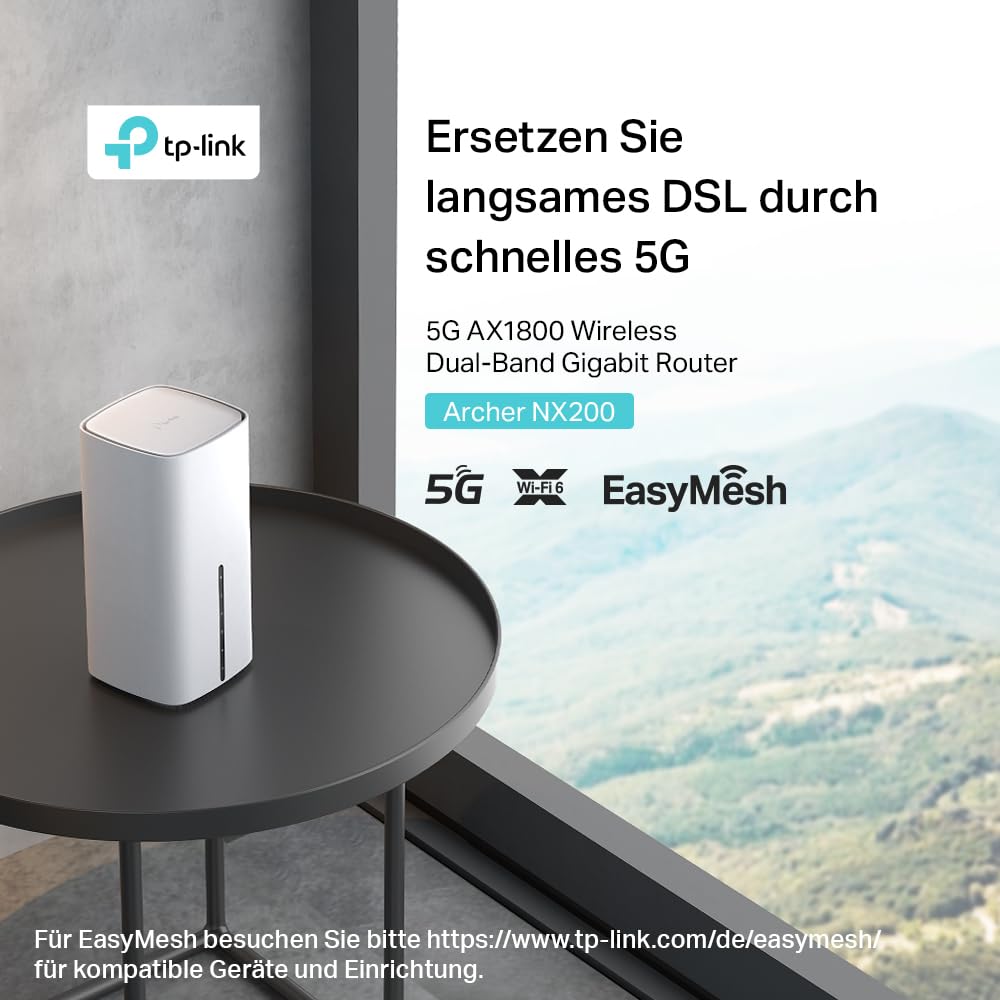 TP-Link Archer NX200 – 5G Router mit Nano-SIM, WLAN Dualband, MU-MIMO