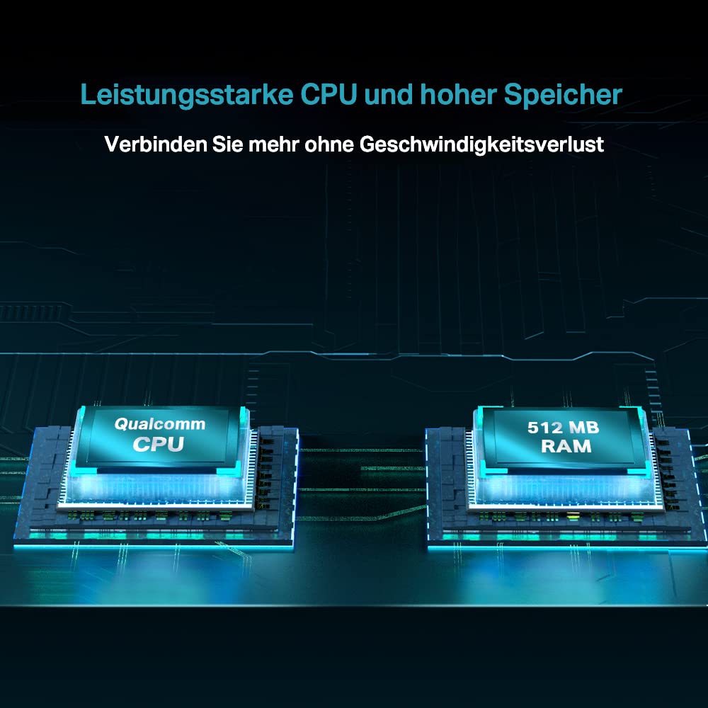 TP-Link Archer AX55 – WLAN Router Wi-Fi 6, 2402 Mbit/s + 574 Mbit/s, Gigabit-LAN