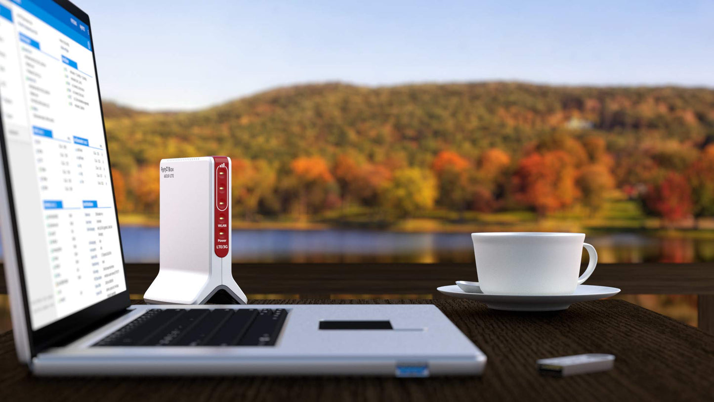 FRITZ!Box 6820 LTE – 4G Router, bis 150 Mbit/s, Gigabit-LAN, kompakt