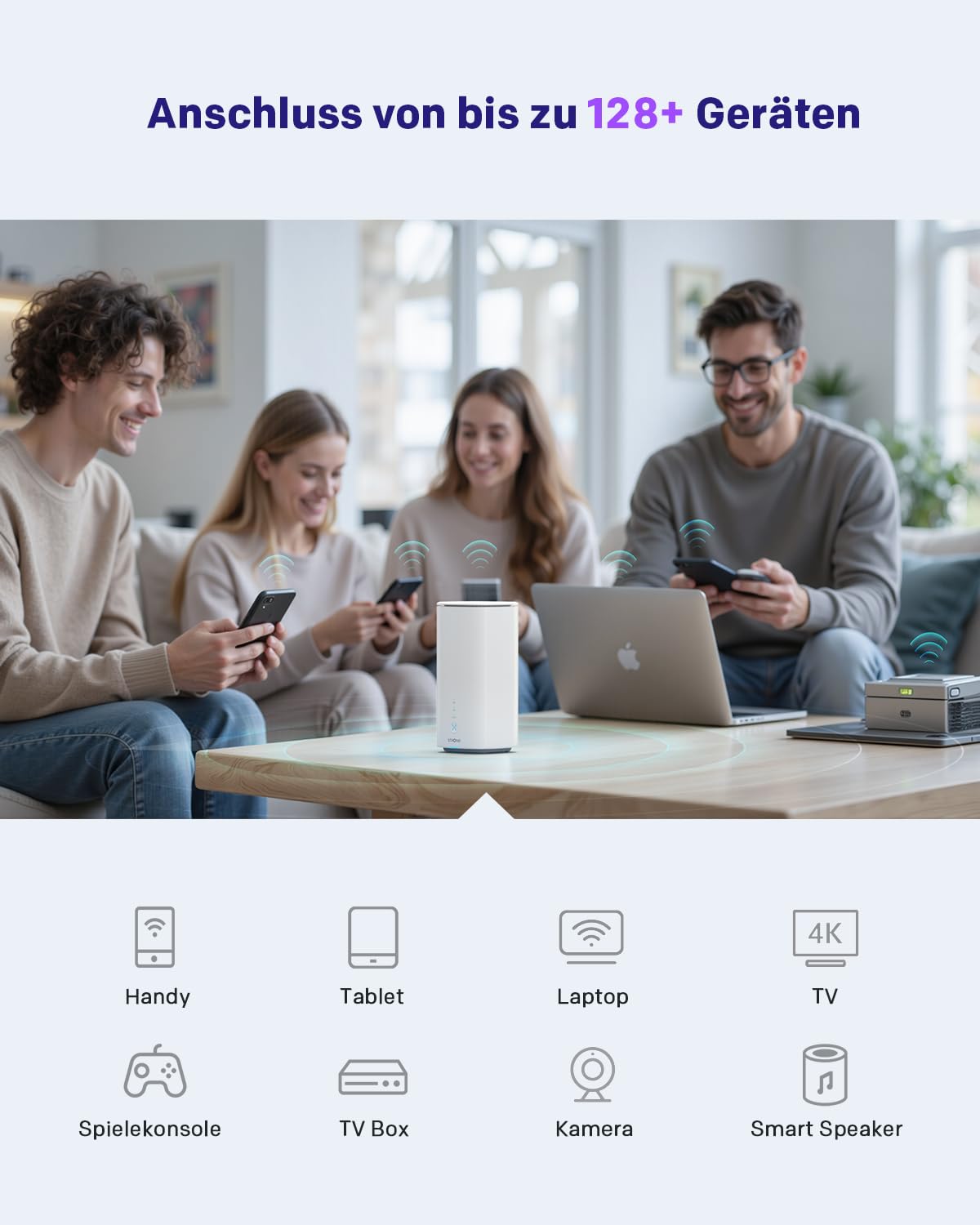STRONG S-R40 – WLAN Router Wi-Fi 6 AX3000, Dualband, bis 3,2 Gbps, 2x LAN, Mesh
