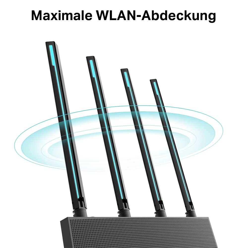 TP-Link Archer C80 – WLAN Router AC1900, Dualband, 1300 Mbit/s + 600 Mbit/s, Gigabit-Ports