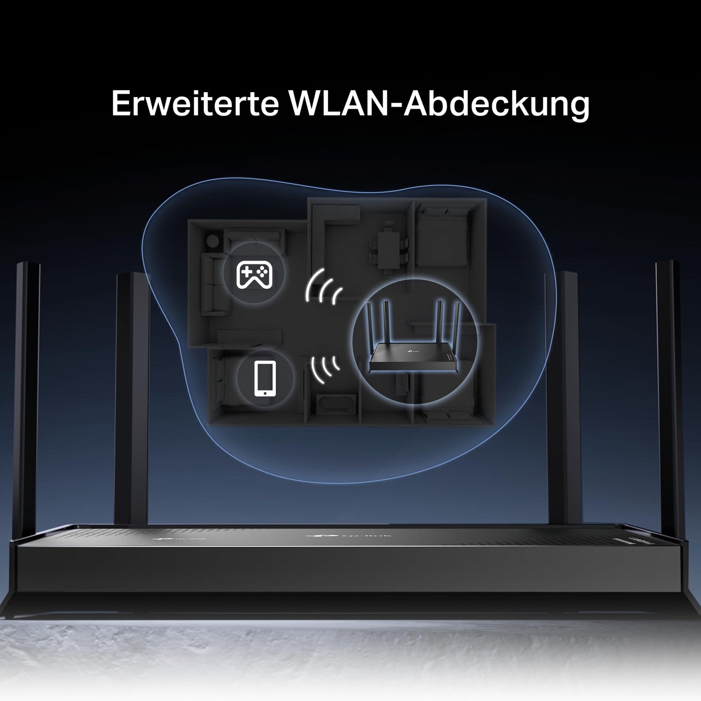 TP-Link Archer BE220 – Wi-Fi 7 Router, Dualband, bis 3570 Mbit/s, 5x Gigabit-Port, USB 3.0, EasyMesh