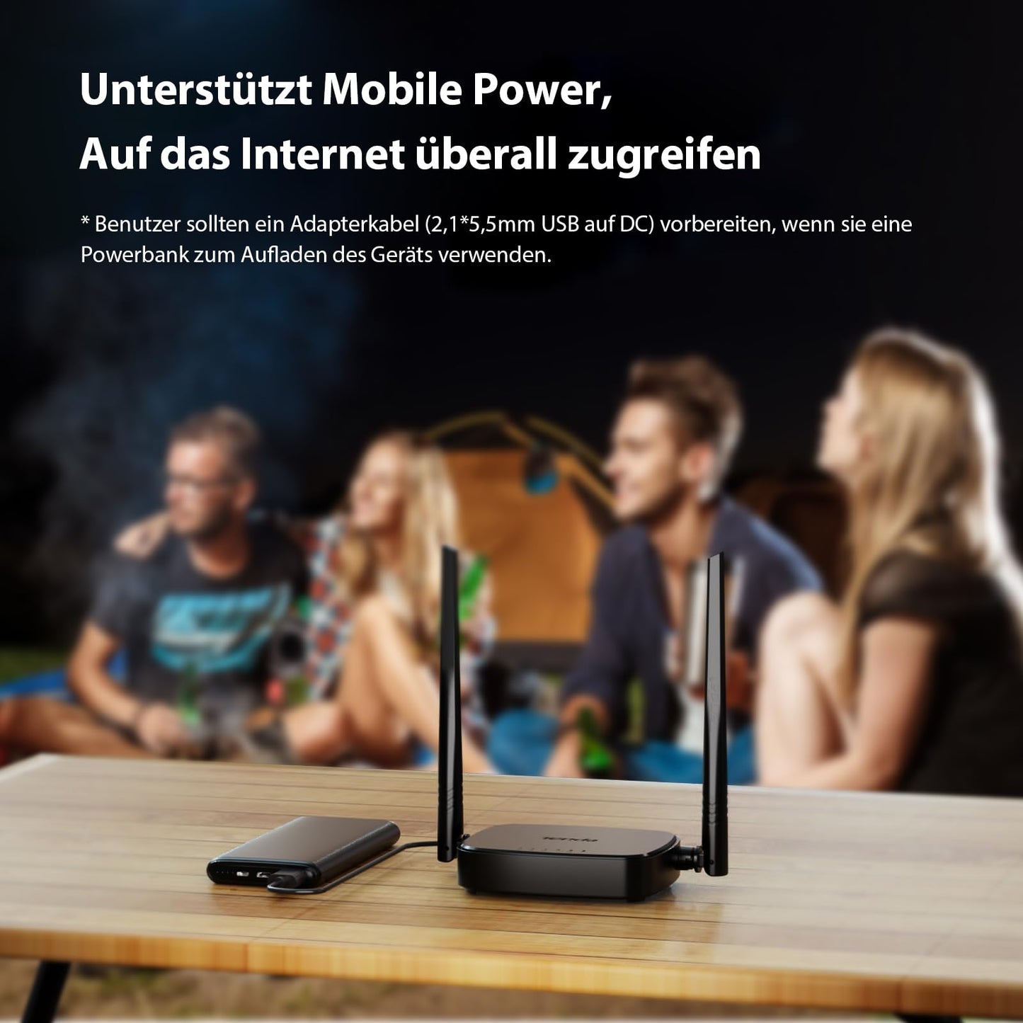 Tenda 4G03 Pro – 4G LTE Router, Nano-SIM, bis 300 Mbit/s, Fast-Ethernet
