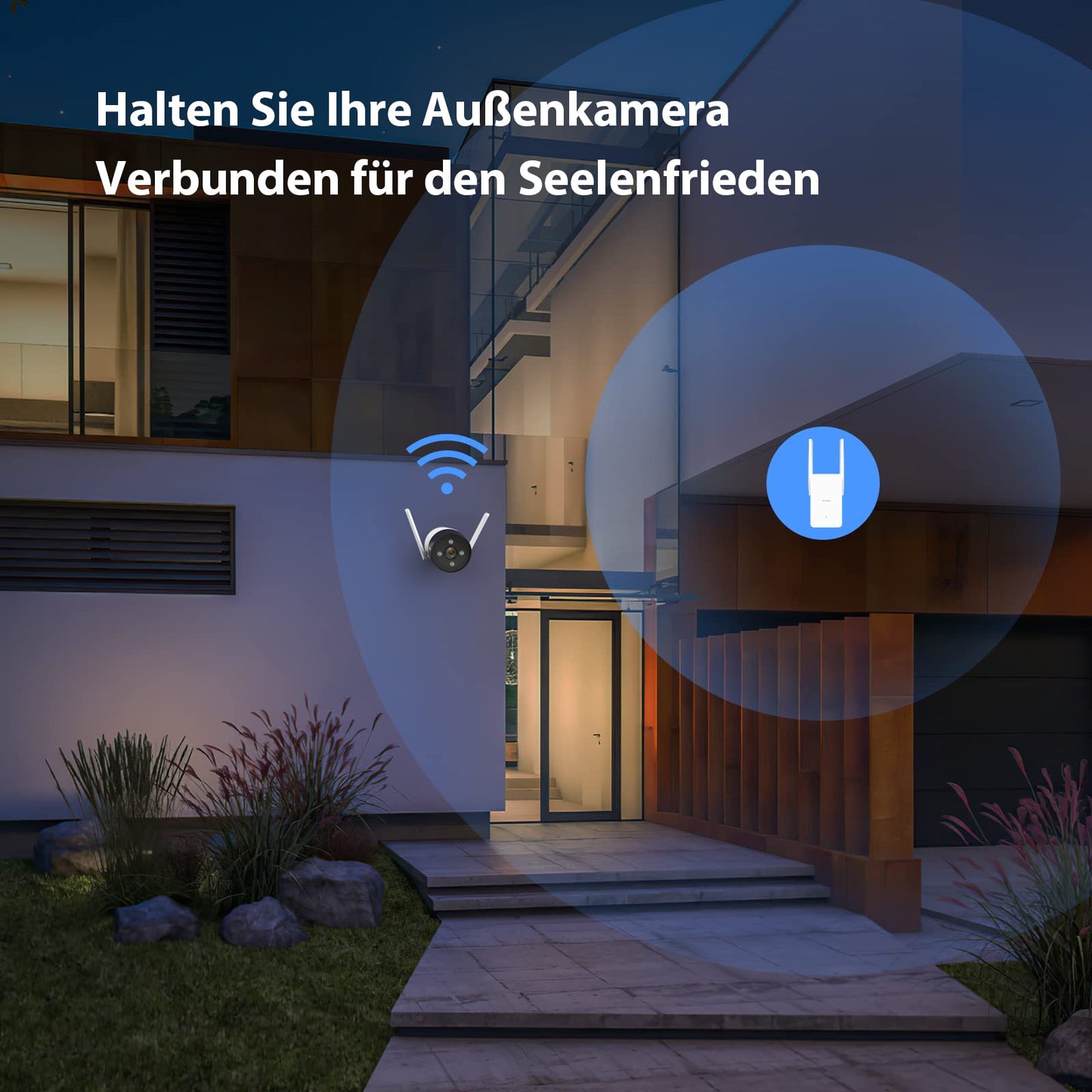 Tenda WiFi 6 Repeater AX1500 – WLAN Verstärker mit bis zu 1.200 Mbit/s, WPA3, App-Steuerung
