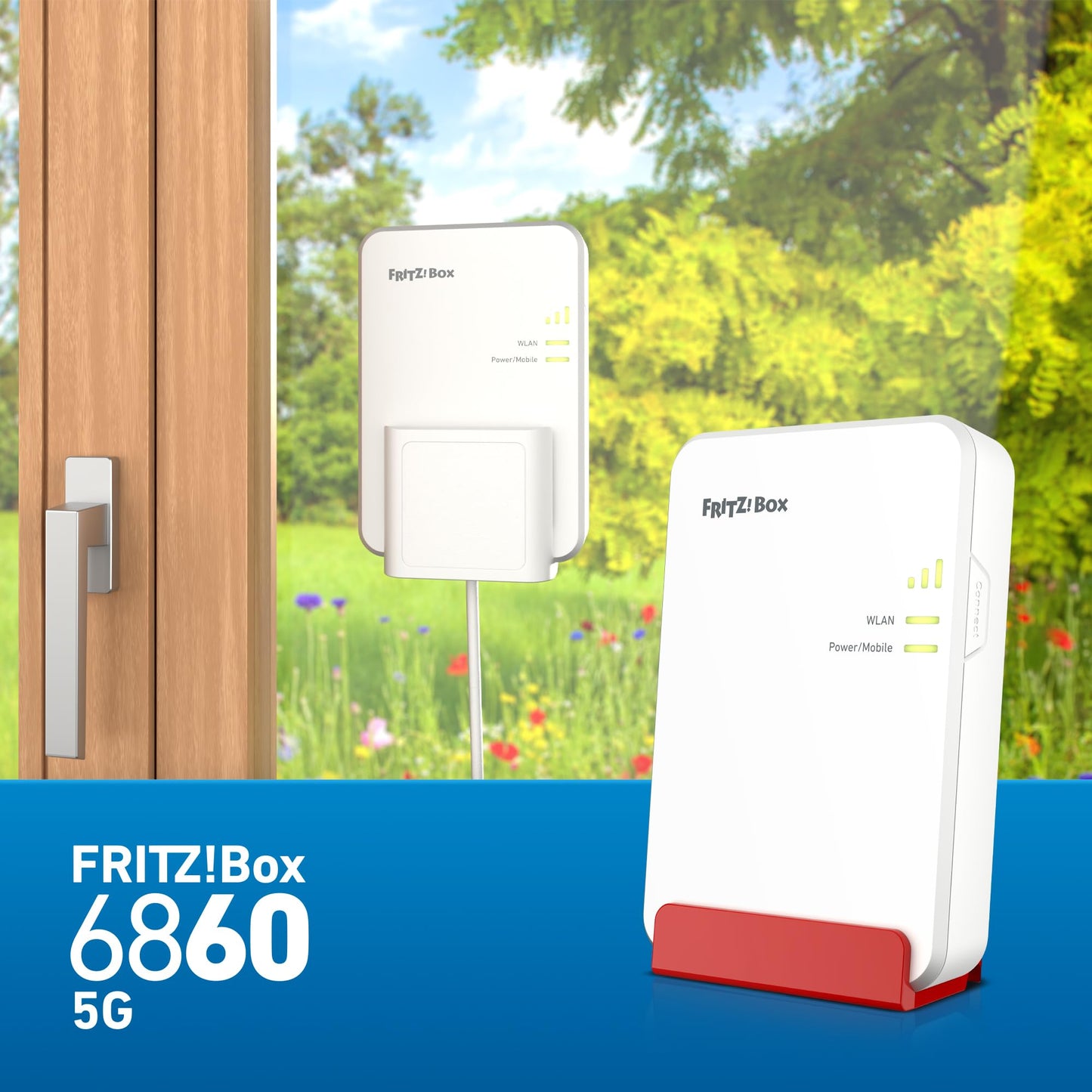 FRITZ!Box 6860 5G – Mobiler 5G-Router, WLAN AX, wettergeschützt