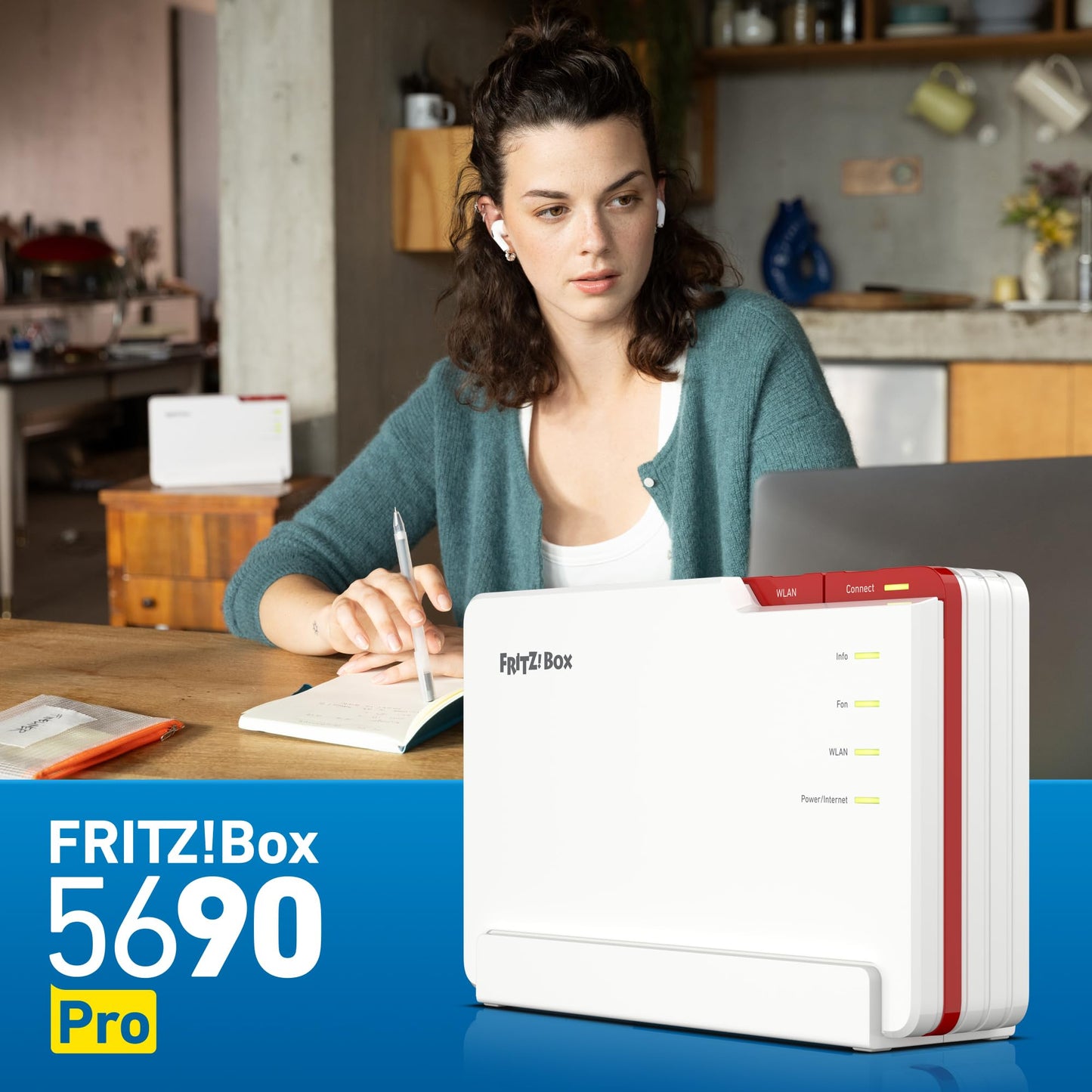 FRITZ!Box 5690 Pro – Premium DSL- und Glasfaser-Router mit Wi-Fi 7, Mesh