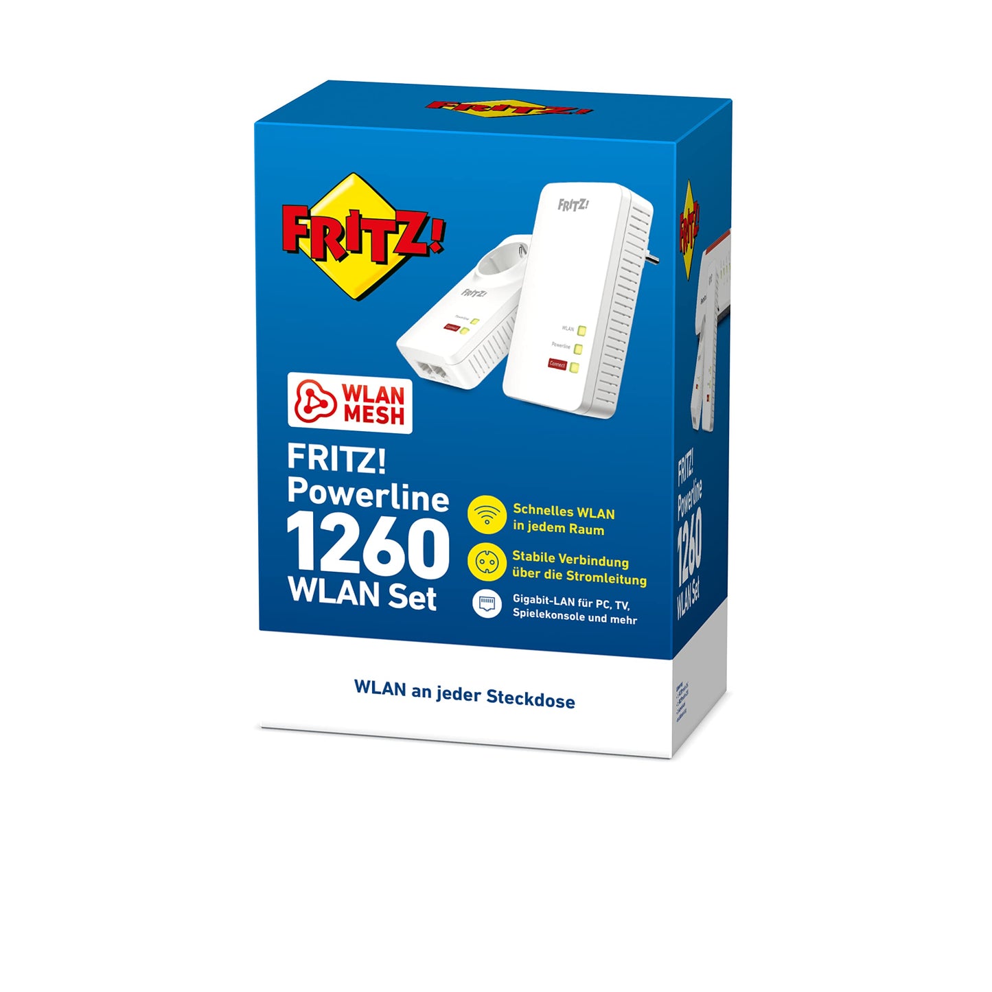 TP-Link Powerline 1260/1220 – WLAN Set mit Gigabit-LAN, bis 1200 Mbit/s