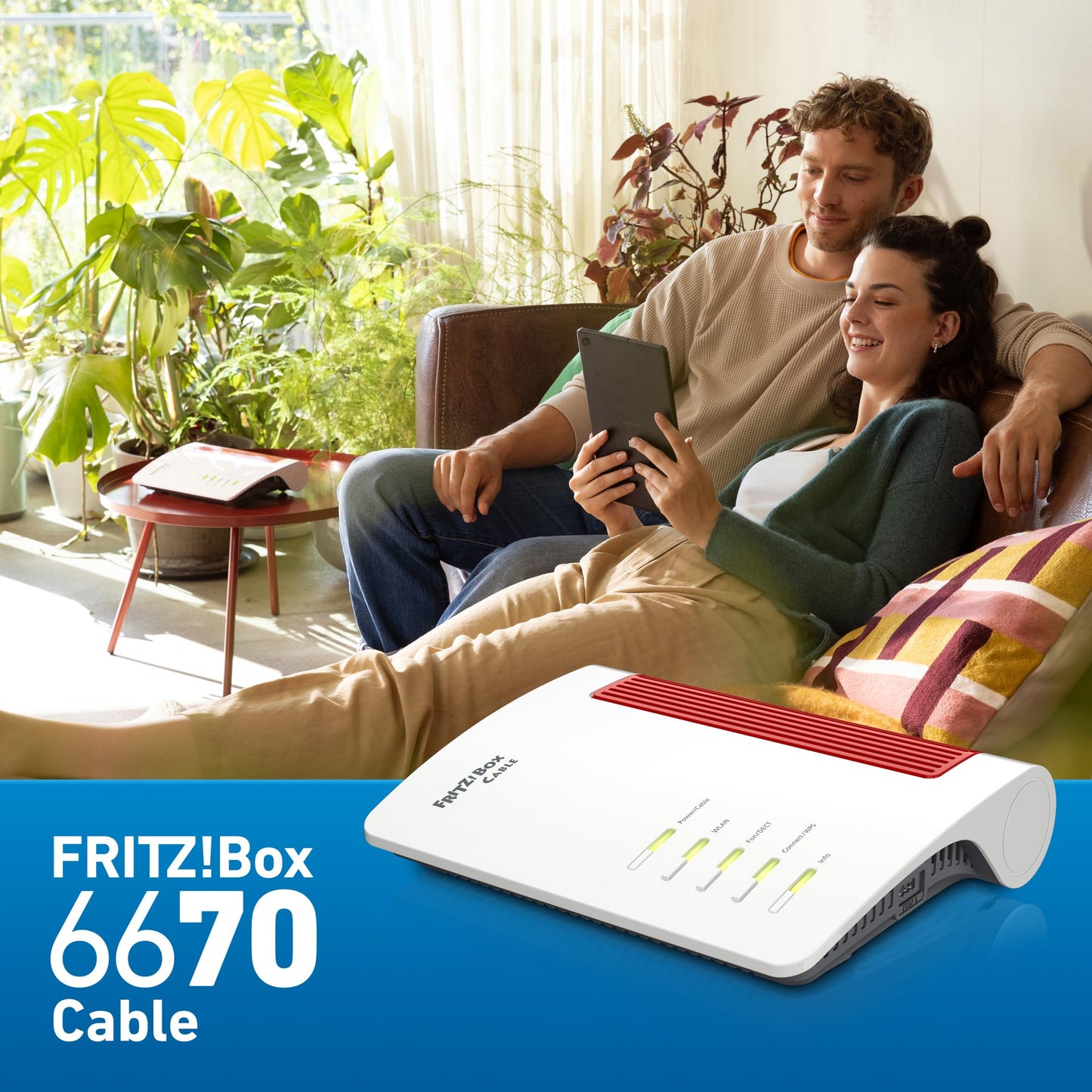 FRITZ!Box 6670 Cable – Kabelrouter mit Wi-Fi 7, bis 2880 Mbit/s, Mesh