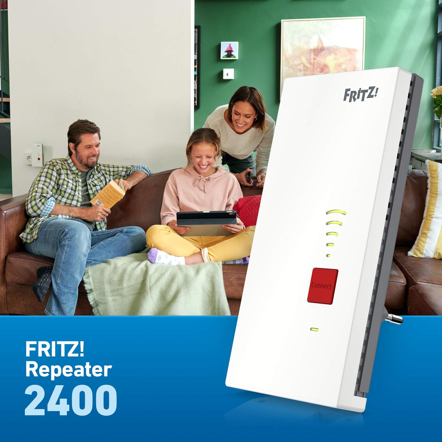 FRITZ!Repeater 2400 – WLAN Repeater, Dualband, bis 1733 Mbit/s, Mesh