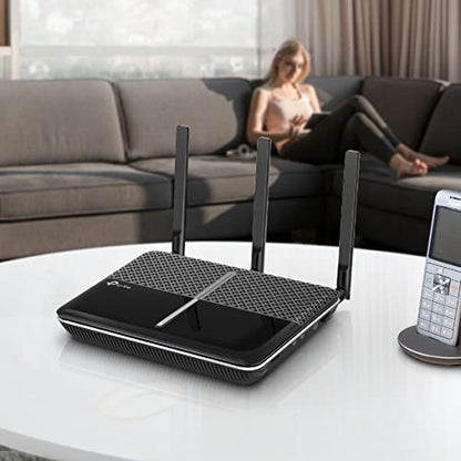 TP-Link Archer VR2100v – AC2100 VDSL Router mit Telefonfunktion, Mesh