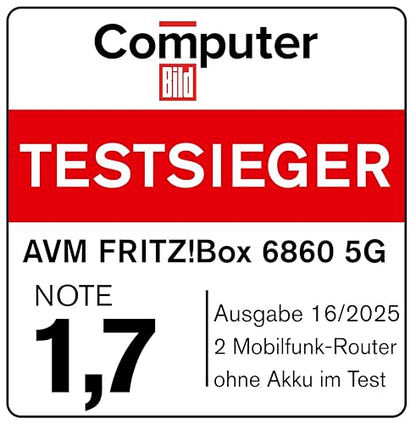 FRITZ!Box 6860 5G – Mobiler 5G-Router, WLAN AX, wettergeschützt