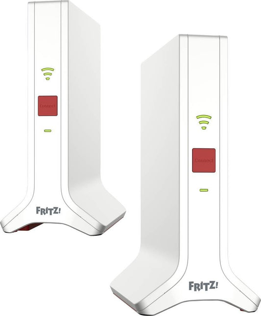 FRITZ!Mesh Set 4200 – Glasfaser-Modem mit Router, Wi-Fi 6, bis 4.200 Mbit/s, Tri-Band