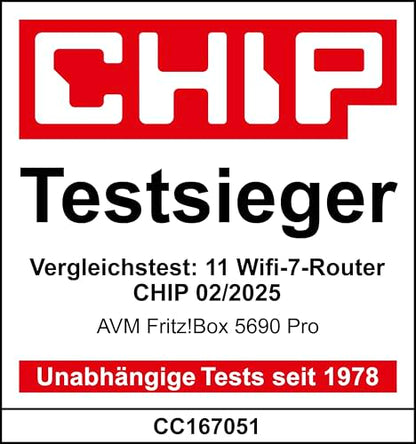 FRITZ!Box 5690 Pro – Premium DSL- und Glasfaser-Router mit Wi-Fi 7, Mesh