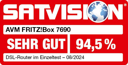 FRITZ!Box 7690 – Wi-Fi 7 DSL-Router, bis 5.760 Mbit/s, DECT-Basis, Mesh