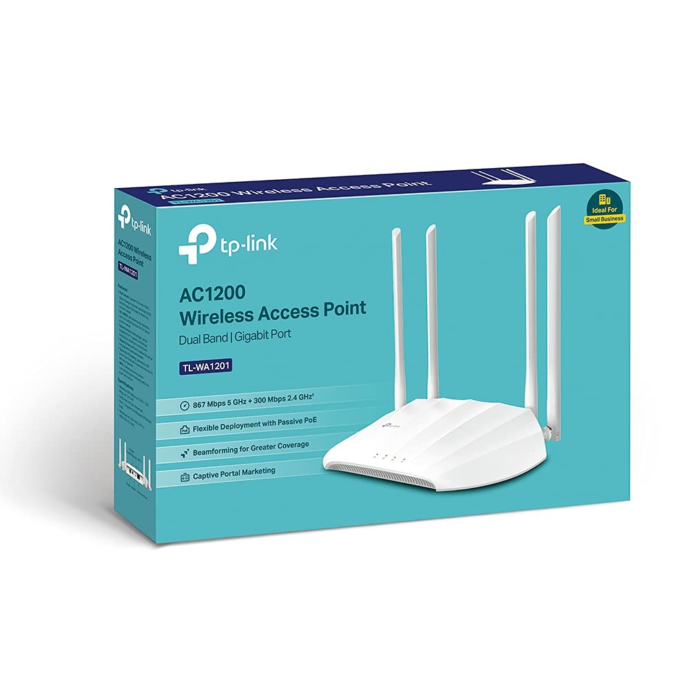 TP-Link TL-WA1201 – WLAN Access Point AC1200, 4x Antennen, PoE, Dualband