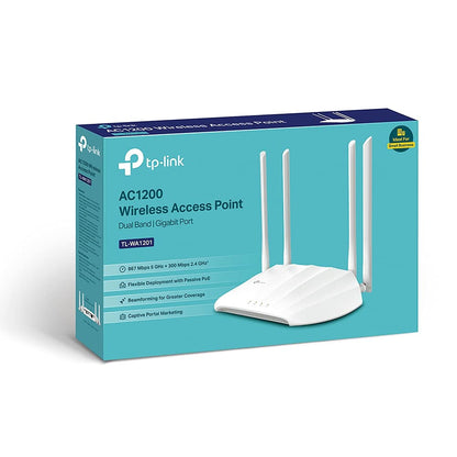 TP-Link TL-WA1201 – WLAN Access Point AC1200, 4x Antennen, PoE, Dualband