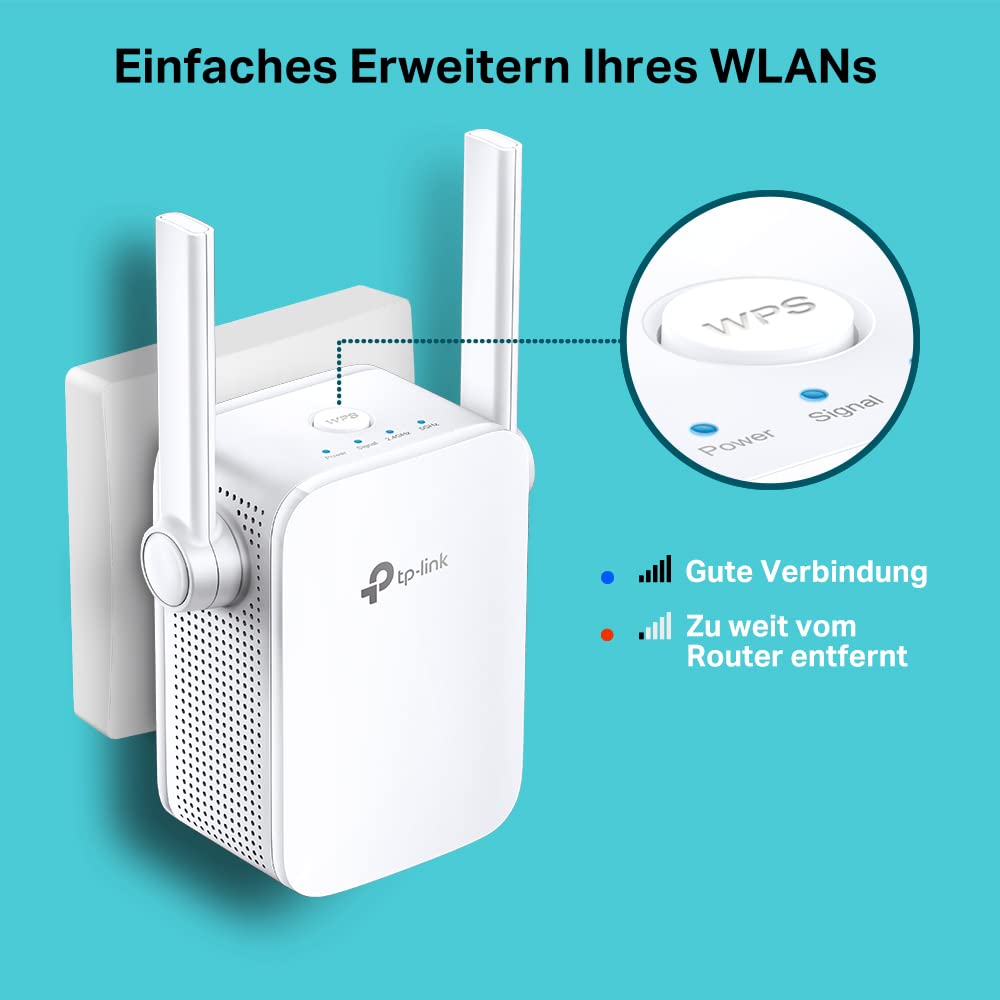 TP-Link RE305 – WLAN Repeater AC1200, Dualband, flexible Antennen, App-Steuerung