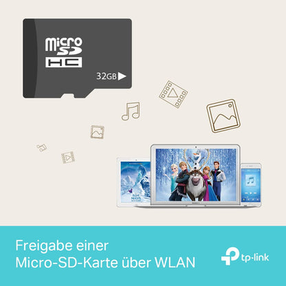TP-Link M7350 – Mobiler 4G/LTE-Router mit bis zu 150 Mbit/s, Hotspot, Akku