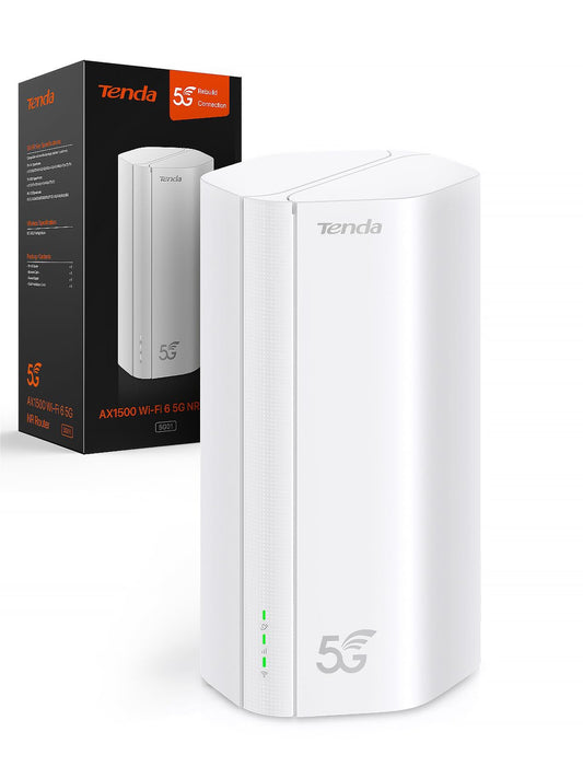 Tenda 5G01 5G NR Router – Wi-Fi 6, bis 1500 Mbit/s, LTE Modem mit SIM-Slot, Gigabit-Port