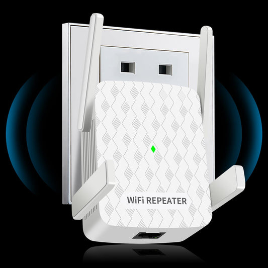CINAMON WLAN Verstärker – Repeater N300, 2,4 GHz, Ethernet-Port, WPS, bis 200 m²