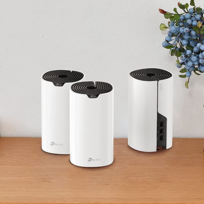 TP-Link Deco S1500 – Mesh WLAN Set (3er Pack), Wi-Fi 6 AX1500, Dualband Router & Repeater