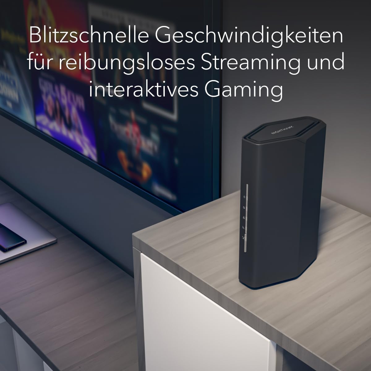 NETGEAR Nighthawk R7000 – Dualband Wi-Fi Router AC1900, bis 1,9 Gbit/s, Beamforming