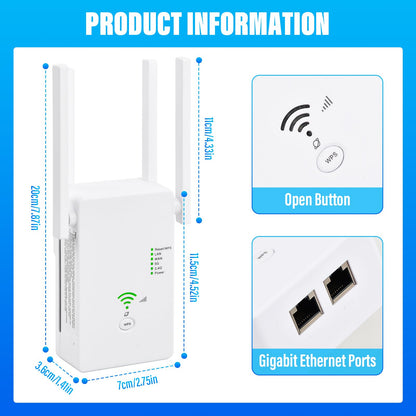 AVM FRITZ!Repeater 1200 – Dualband Repeater AC1200, Gigabit-Port, Mesh