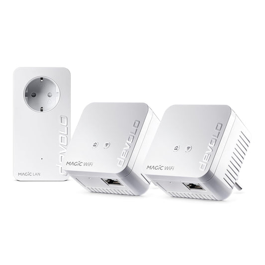 devolo Magic 1 WiFi Mini – Powerline Adapter mit WLAN AC1200, LAN-Anschluss