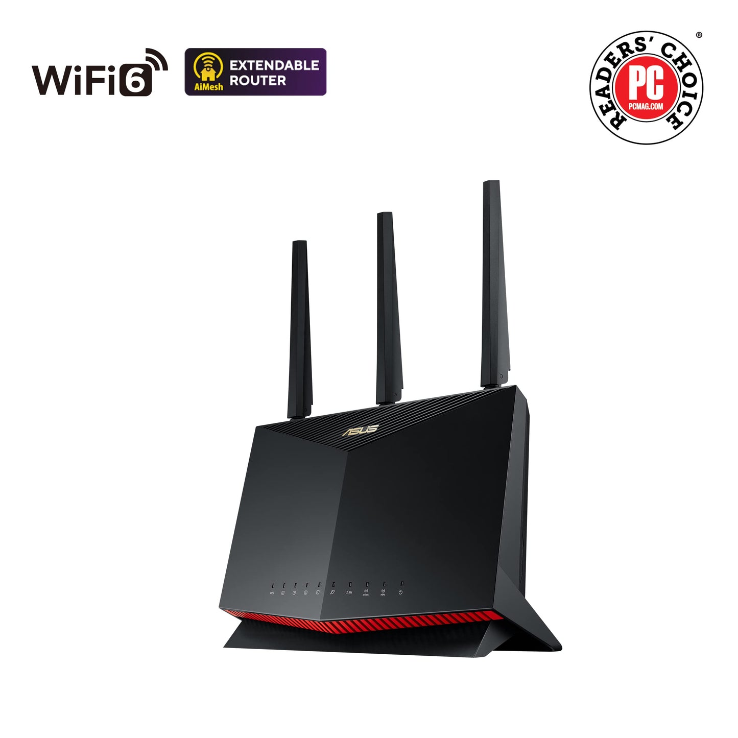ASUS RT-AX86U Pro – Wi-Fi 6 Gaming Router AX5700, Dualband, AiMesh, 2,5G Gaming-Port