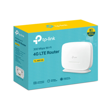TP-Link TL-MR100 – 4G LTE Router mit SIM-Slot, bis 300 Mbit/s, Plug & Play