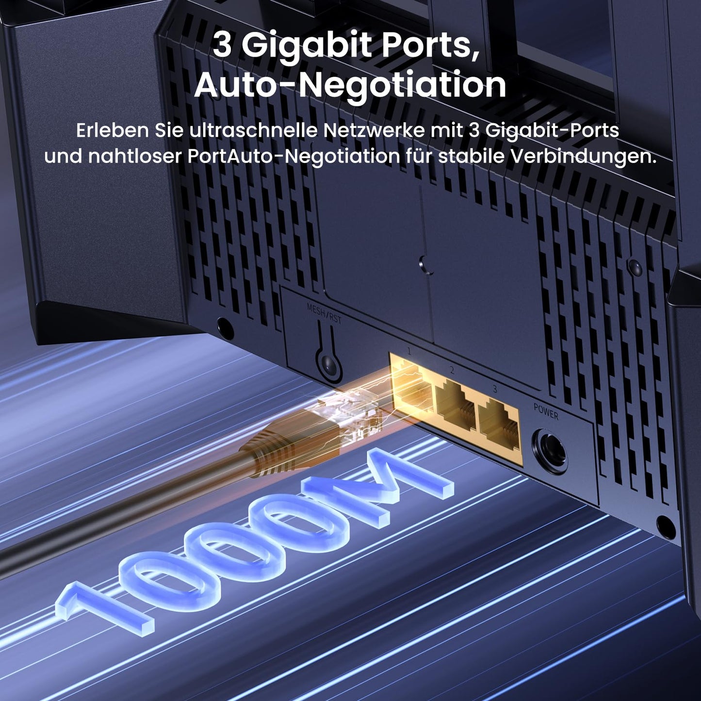 Tenda RE3L Wi-Fi 7 Router – Dualband, bis 2.882 Mbit/s, Gigabit-Ports, Mesh, App-Steuerung