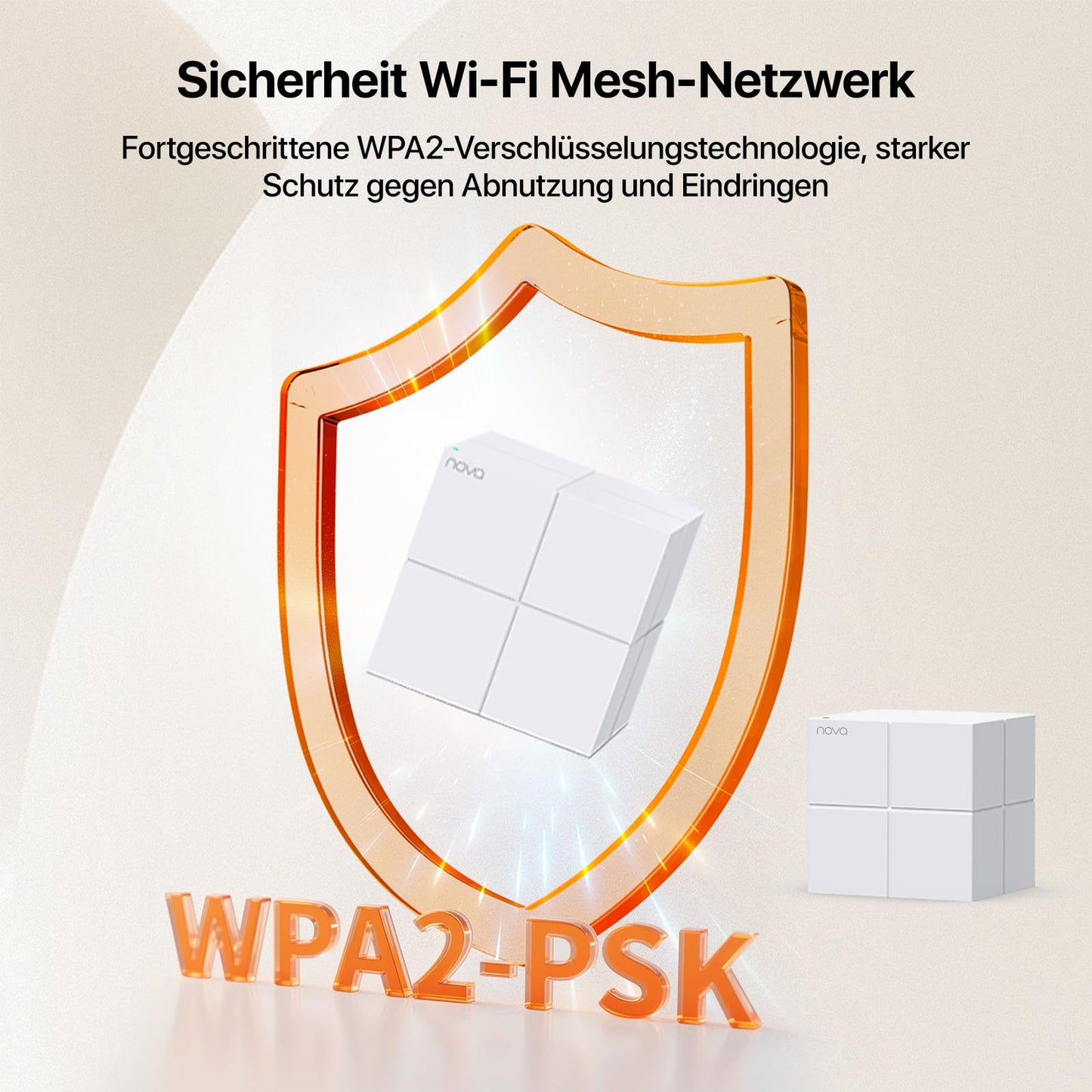 Tenda Nova MW6 – Mesh WLAN System AC1200, Dualband, bis 1200 Mbit/s, 3er Pack