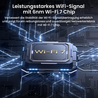 Tenda RE3L Wi-Fi 7 Router – Dualband, bis 2.882 Mbit/s, Gigabit-Ports, Mesh, App-Steuerung